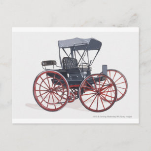Cartão Postal Ilustração da carruagem sem cavalos