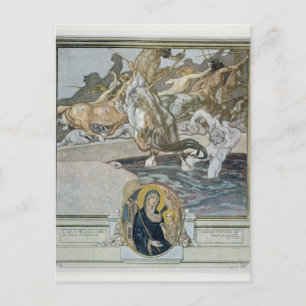 Cartão Postal Ilustração da "Comédia Divina" de Dante
