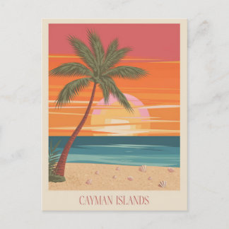 Cartão Postal Ilustração da Ilha Cayman