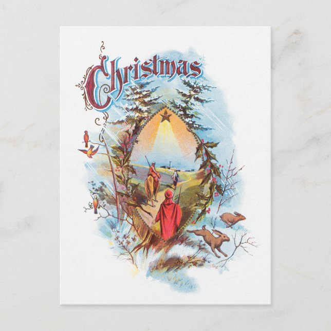 Cartão Postal Ilustração Da Magia Bíblica (Frente)