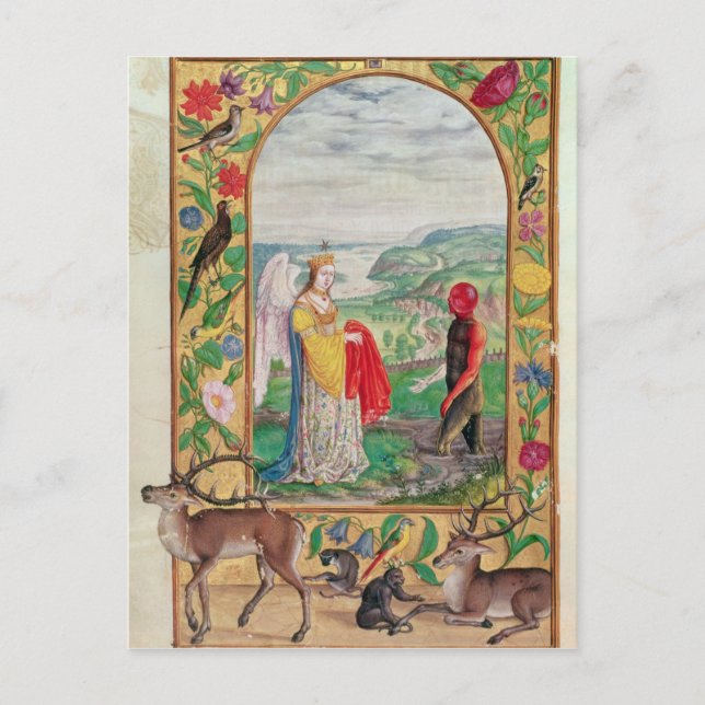 Cartão Postal Ilustração da quarta parábola (Frente)