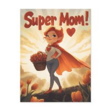 Ilustração da Super Mãe