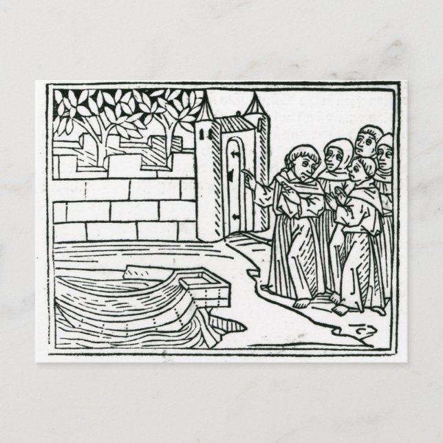 Cartão Postal Ilustração da "Viagem de Ruas. Brendan" (Frente)