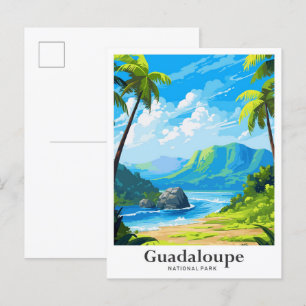 Cartão Postal Ilustração da Viagem do Parque Nacional de Guadalo