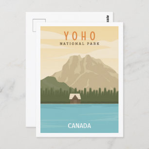Cartão Postal Ilustração da Viagem do Yoho National Park