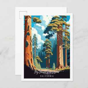 Cartão Postal Ilustração da viagens vintage de Madeira Vermelha