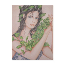 Ilustração de Arte do Lápis de Retrato da Ivy Brid