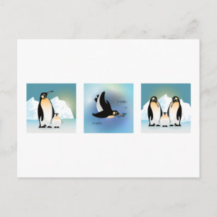 Cartão Postal Ilustração de aves - Cartão-postal da família