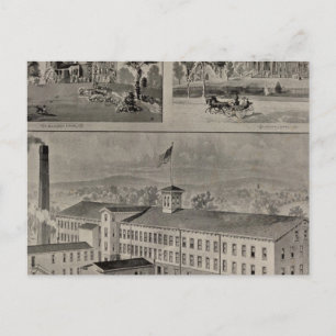 Cartão Postal Ilustração de Bristol Connecticut