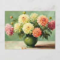 Ilustração de Buquê de Flores de Dália
