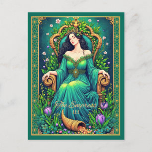 Cartão Postal Ilustração de Carta de Tarot, A Imperatriz