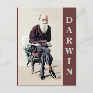 Cartão Postal Ilustração de Charles Darwin na Vanity Fair