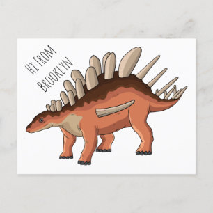 Cartão Postal Ilustração de desenho animado de Kentrosaurus