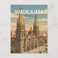Ilustração de Guadalajara México Arte de Viagem Vi