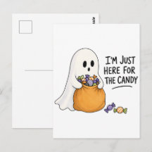 Ilustração de Halloween do Fantasma Aqui Só Pelo D