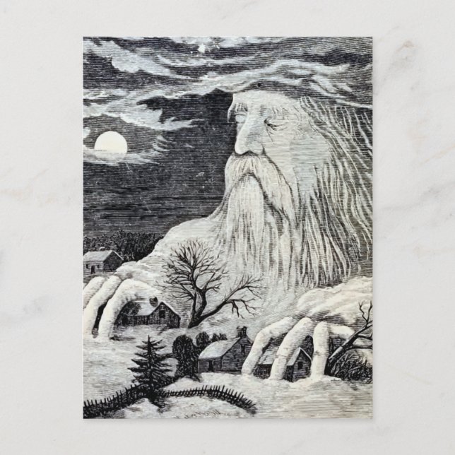 Cartão Postal Ilustração de "Jack Frost" (Frente)