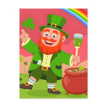 Ilustração de Leprechaun do Dia de São Patrício