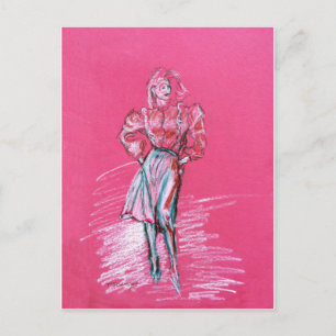 Cartão Postal Ilustração de moda, design por TJ Conway