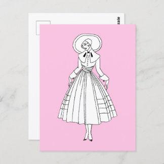 Cartão Postal Ilustração de Moda do 1920 Georges Barbier