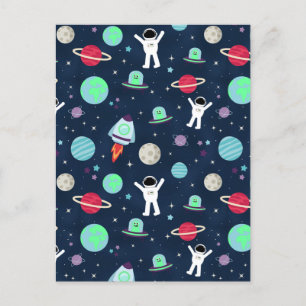 Cartão Postal Ilustração de padrão de espaço