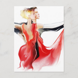 Cartão Postal Ilustração de tango casal