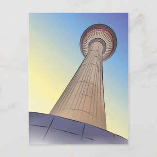 Cartão Postal Ilustração de Torre Calgary