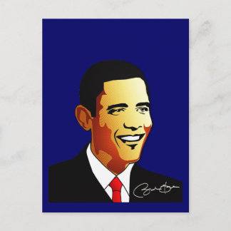 Cartão Postal Ilustração de Vetor de Barack Obama