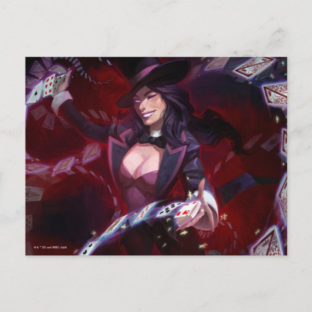 Cartão Postal Ilustração de Zatanna em Crise Infinita (Frente)