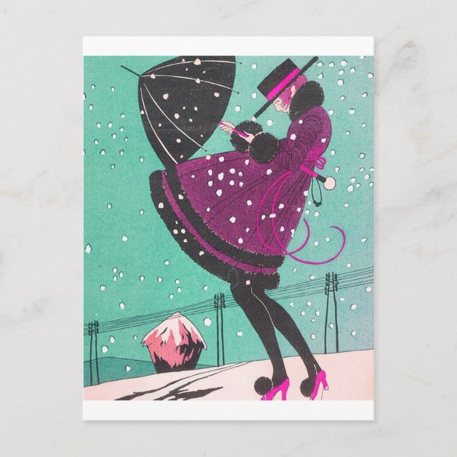 Cartão Postal Ilustração Deco (Frente)