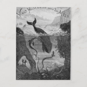 Cartão Postal Ilustração do cobrir '20.000 Leagues Sob o Mar'