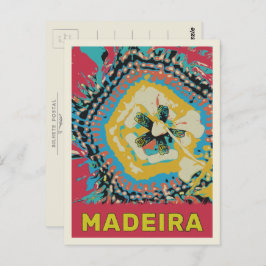 Cartão Postal Ilustração do maracujá da Madeira Portugal