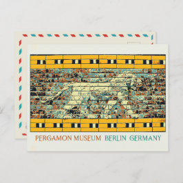 Cartão Postal Ilustração do Museu Pérgamo de Berlim Alemanha Pos