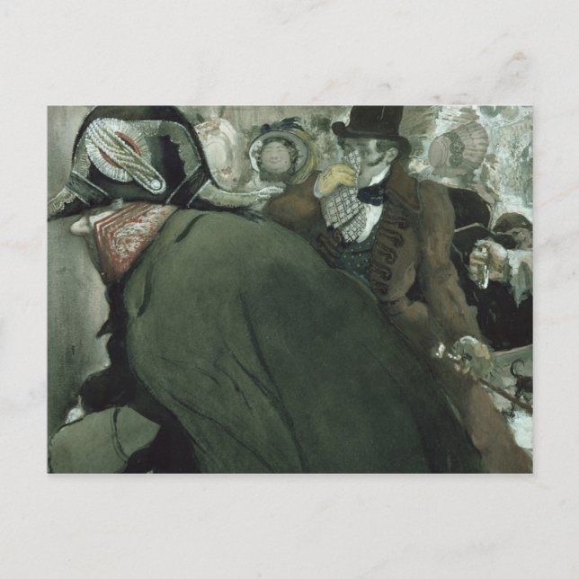 Cartão Postal Ilustração do Nariz por Nikolai Gogol (Frente)