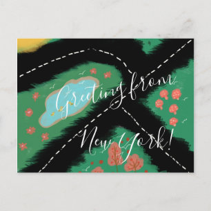 Cartão Postal Ilustração do Parque Mudamos