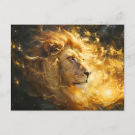 Cartão Postal Ilustração do signo zodiacal Leão