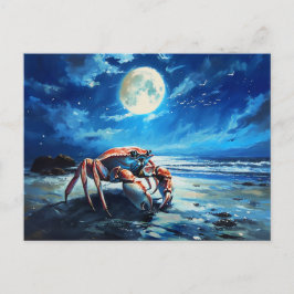 Cartão Postal Ilustração do Sinal Zodiac do Cancer