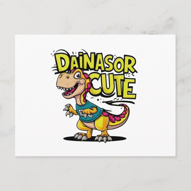 Cartão Postal Ilustração do vetor vivo e caprichoso de uma crian (Frente)