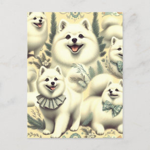 Cartão Postal Ilustração Eskimo Retro-Americana