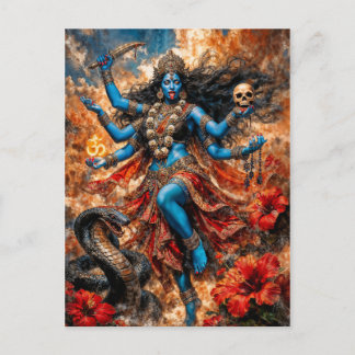 Cartão Postal Ilustração Fantasia Kali Ma