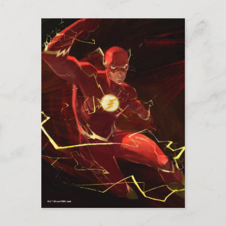 Cartão Postal Ilustração Flash de Crise Infinita
