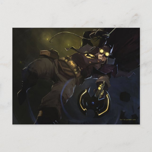 Cartão Postal Ilustração Infinita de Crisis Gaslight Batman (Frente)