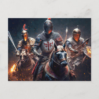 Cartão Postal Ilustração Nós Cavalgamos Depois da Meia-Noite