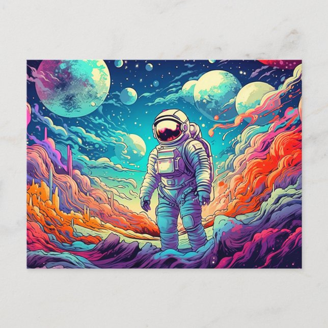 Cartão Postal Ilustração Para O Desconhecido (Frente)