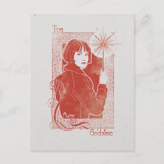 Cartão Postal Ilustração PORPENTINA GOLDSTEIN™ (Frente)