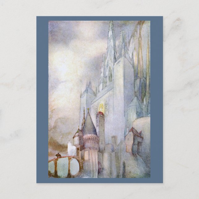 Cartão Postal Ilustração Rara Fantasia Vintage 1912 (Frente)