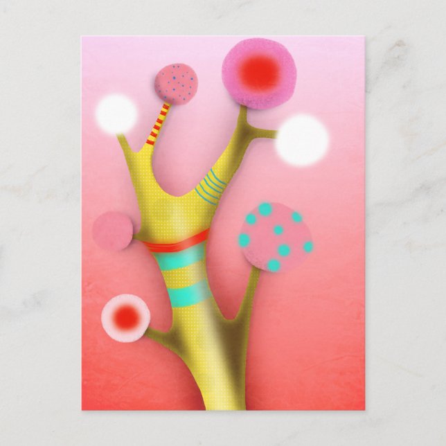 Cartão Postal Ilustração Rupydetequila Childrens (Frente)