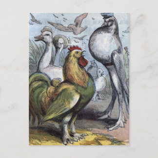 Cartão Postal Ilustração Vintage do Sr. Bantam