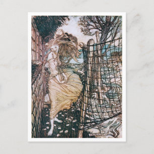 Cartão Postal Ilustração Vintage por Arthur Rackham Undine