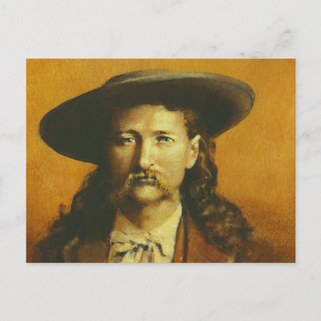 Cartão Postal Ilustração Wild Bill Hickok (Frente)