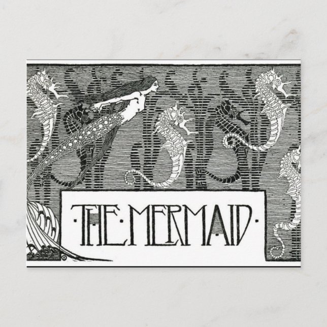 Cartão Postal Ilustrações da Natureza e Mitos de Walker (Frente)